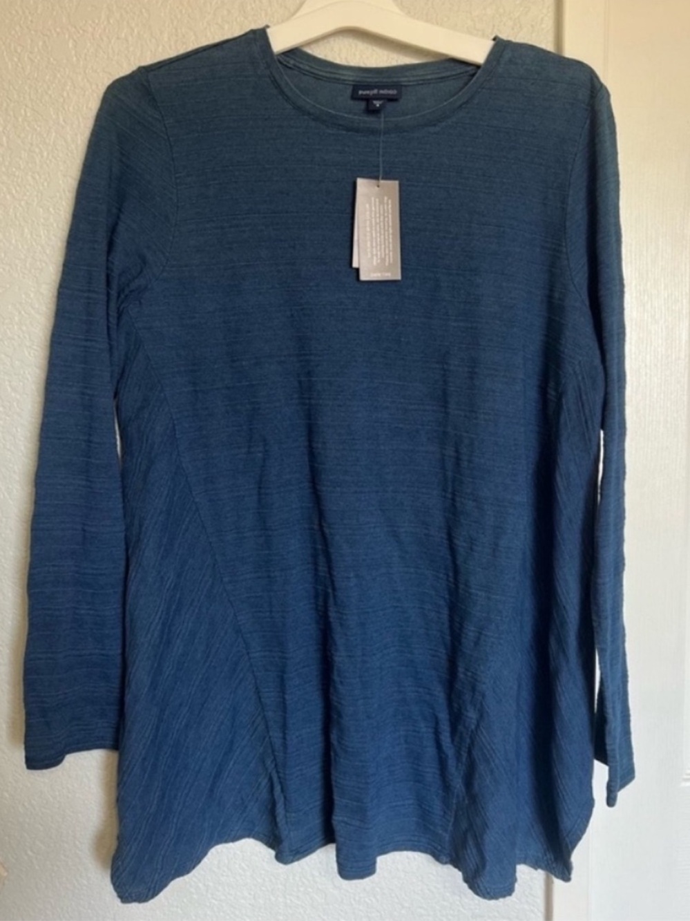 J. Jill Pure Jill Indigo Stardust Relaxed Long Sleeve Top NWT Blue